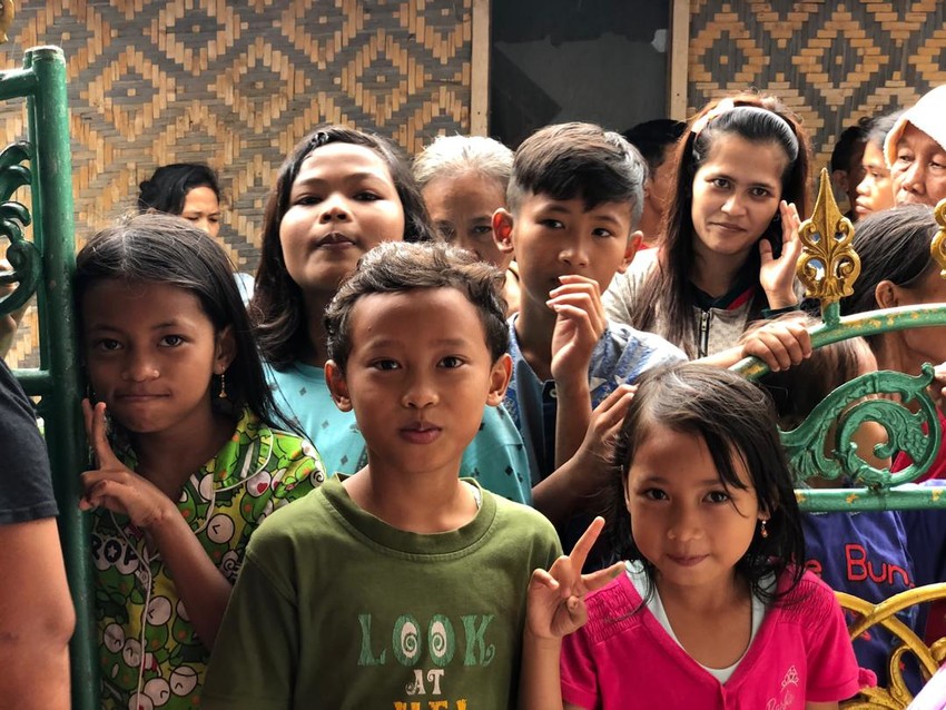 Orphan children in indonesia after the tsunami 2004.